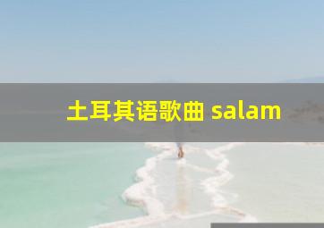 土耳其语歌曲 salam